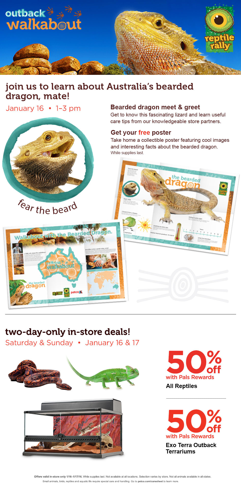 petco 50 off reptiles