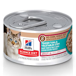 Hill's Science Diet No Corn, Wheat, Soy Tuna & Vegetables Flavor Adult Wet Cat Food