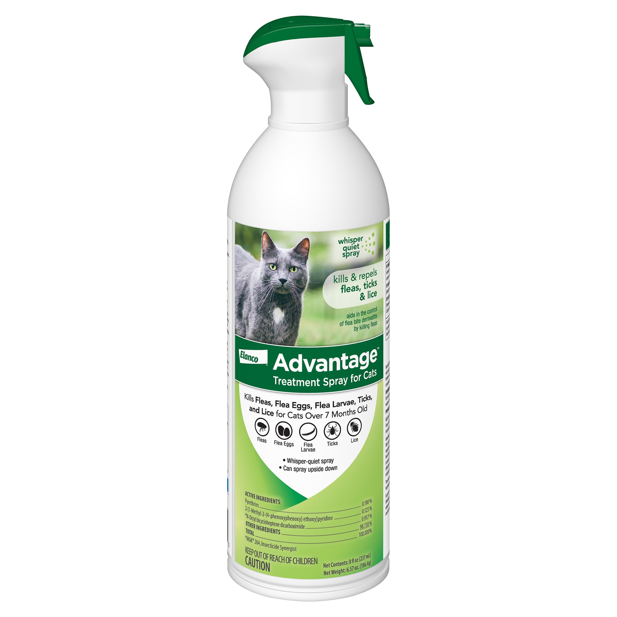Advantage Flea & Tick Treatment Spray for Cats, 8 fl. oz. Petco