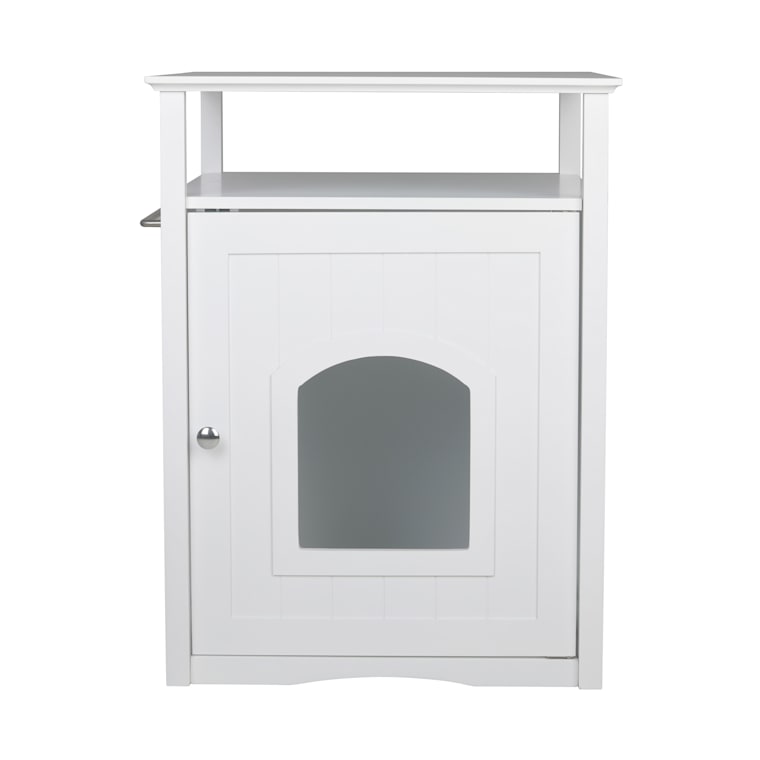 Zoovilla Cat Washroom Night Stand Pet House In White Petco