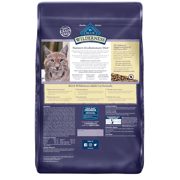 blue wilderness cat food feeding guidelines