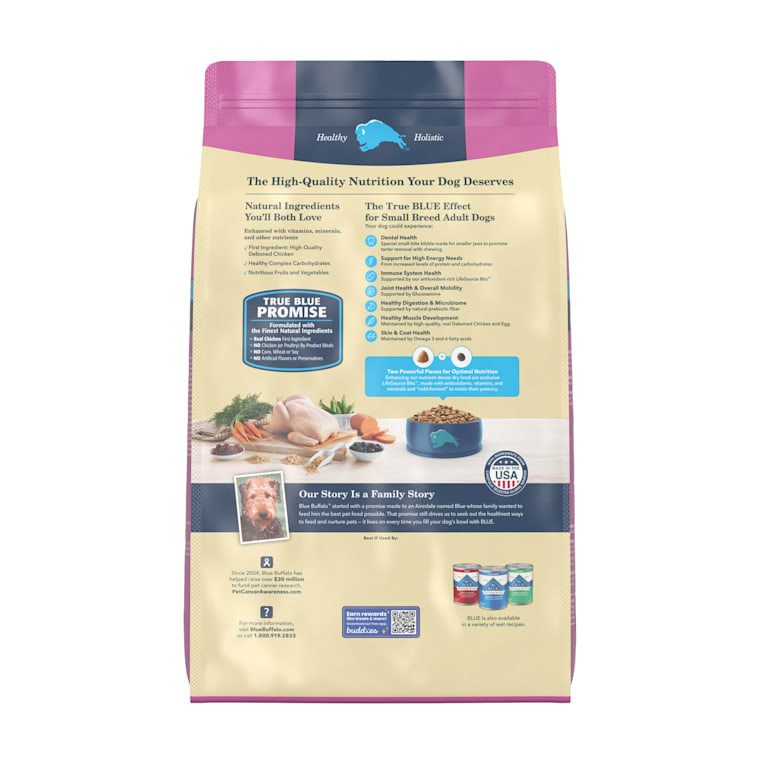 blue small breed adult