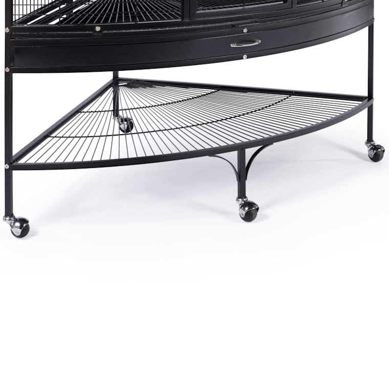 bird cage corner shelf