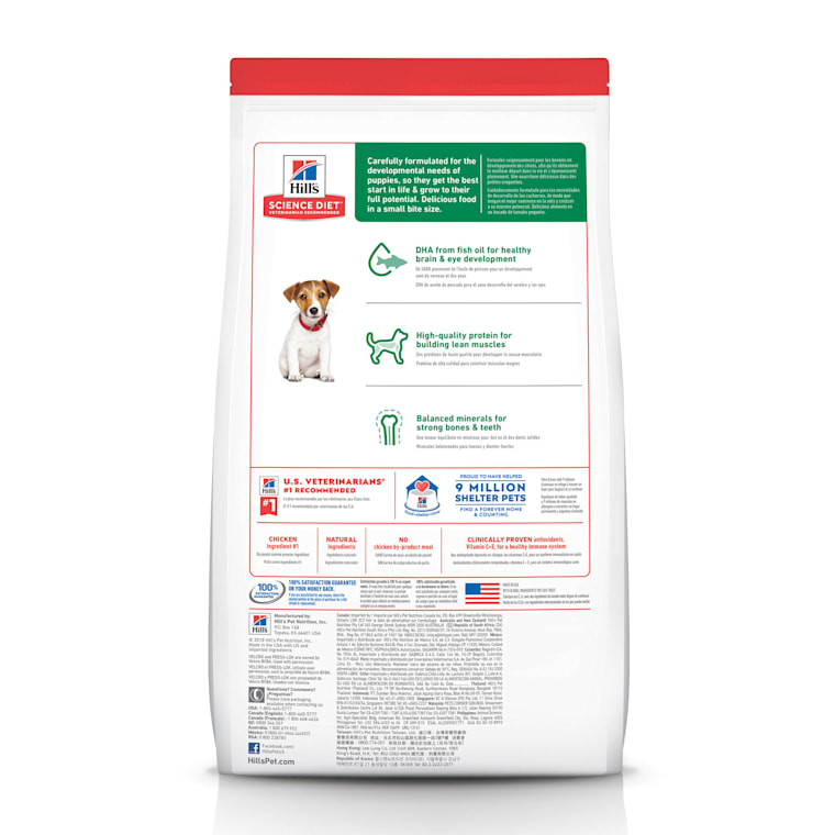 hill's science diet puppy food feeding chart