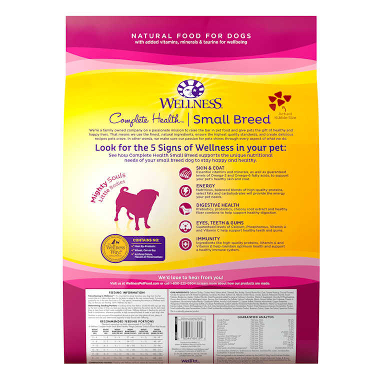 wellness complete health small breed healthy weight