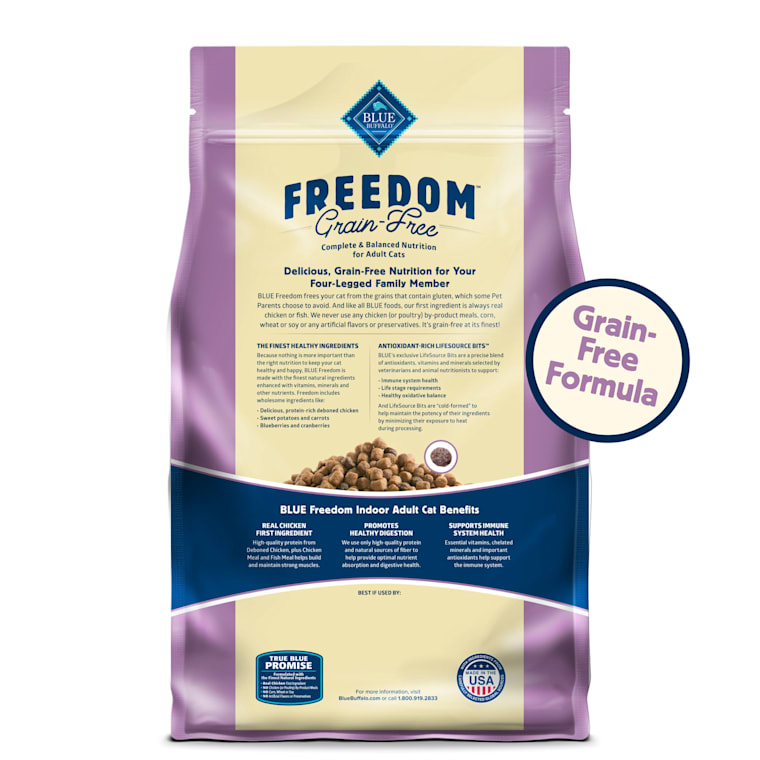 blue buffalo freedom indoor cat food
