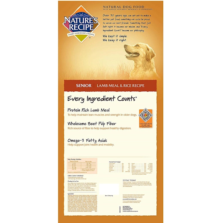 lamb senior dog food