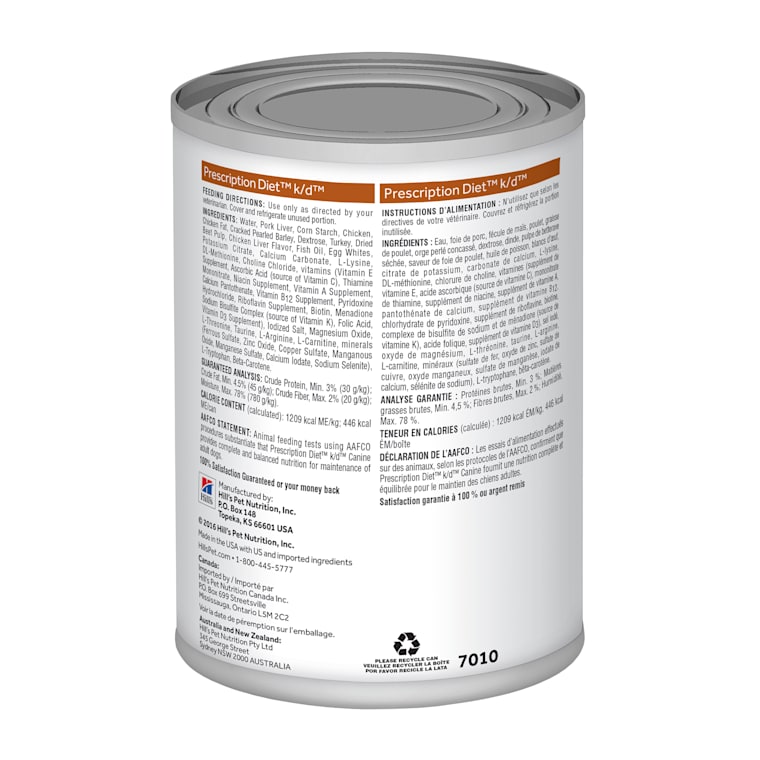 hill's prescription diet kidney care dog