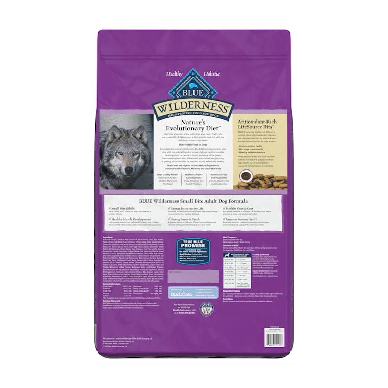 blue small bites dog food