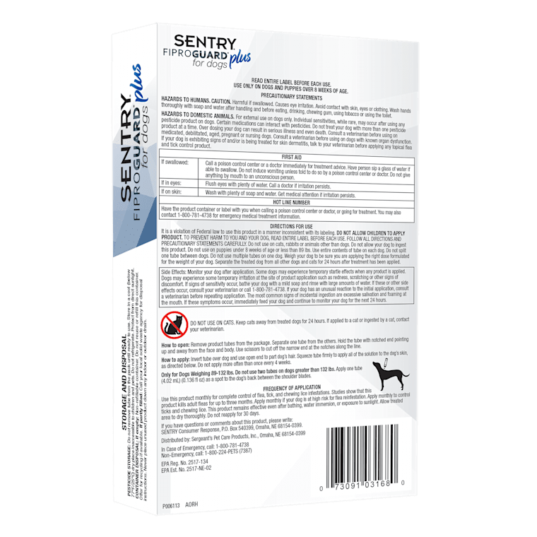 sentry plus for dogs