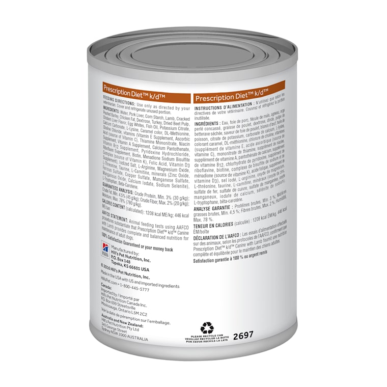hill's science diet kd canned dog food