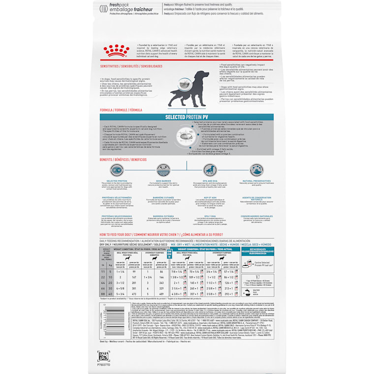 royal canin selected protein pv