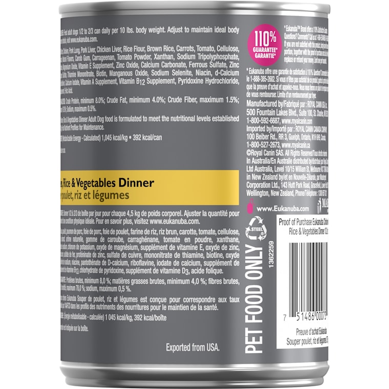 eukanuba canned food