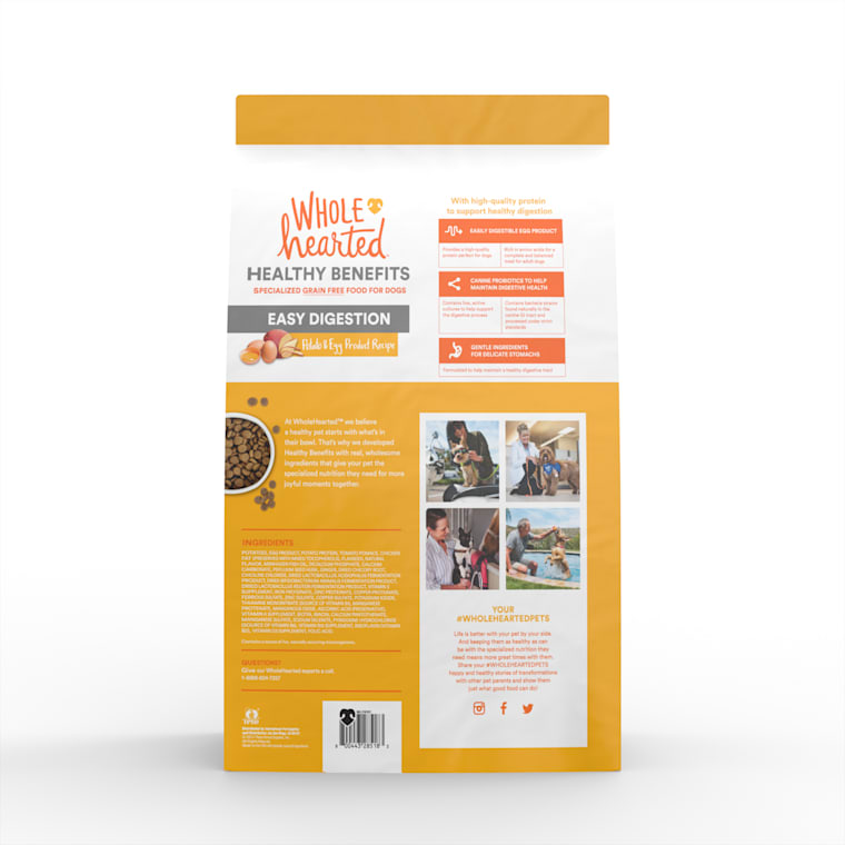 wholehearted easy digestion dog food reviews
