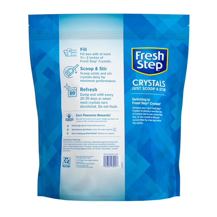 fresh step crystal cat litter