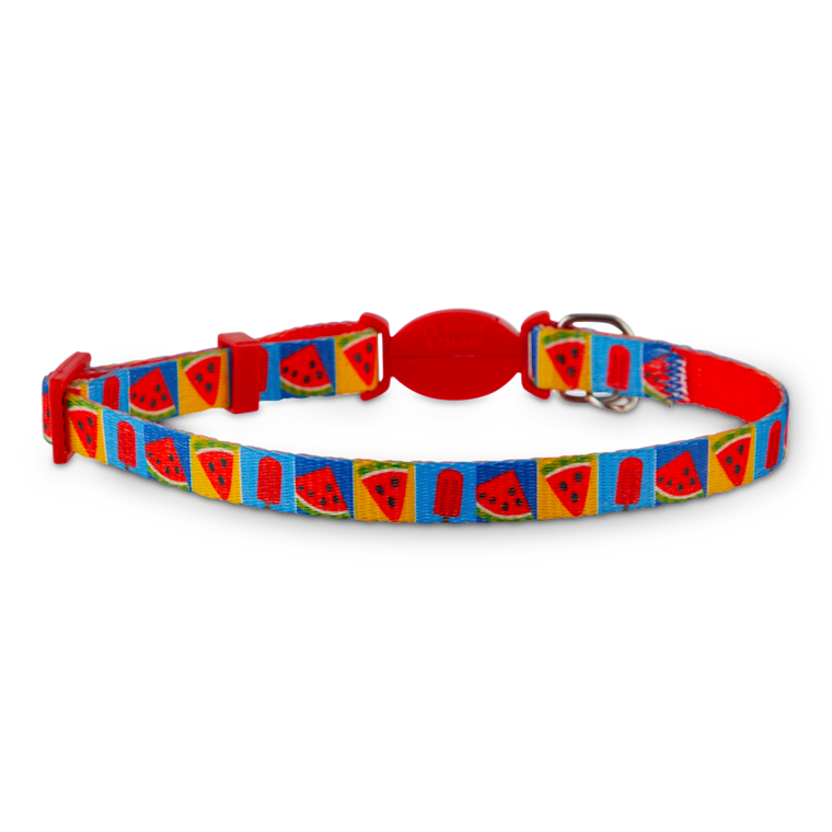 watermelon cat collar