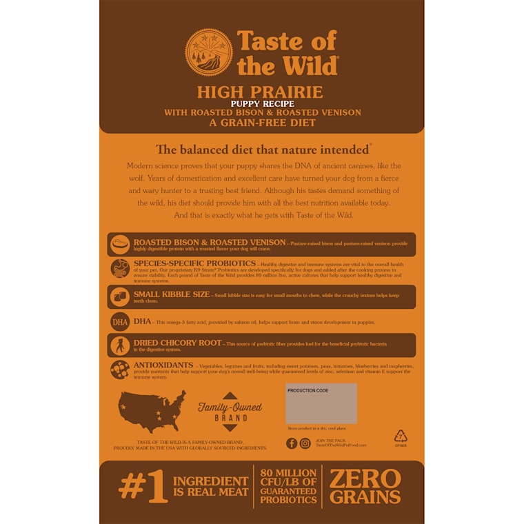 taste of the wild salmon puppy ingredients