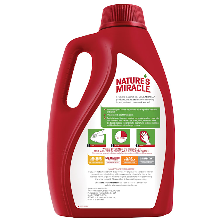 nature's miracle carpet shampoo dilution