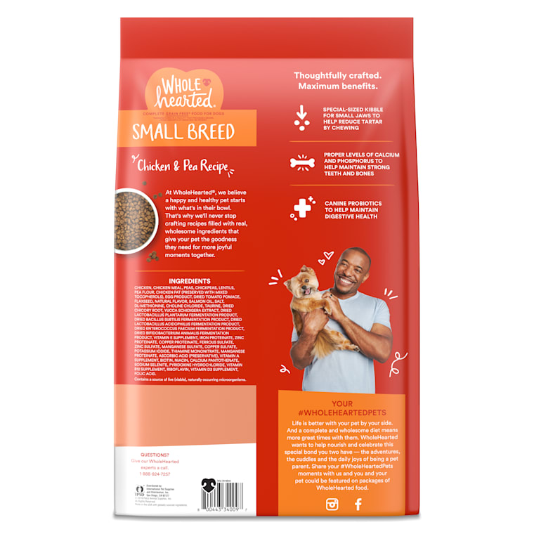 wholehearted small breed dog food