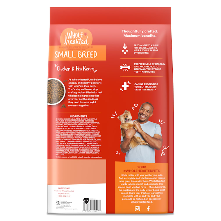 wholehearted dog food small breed