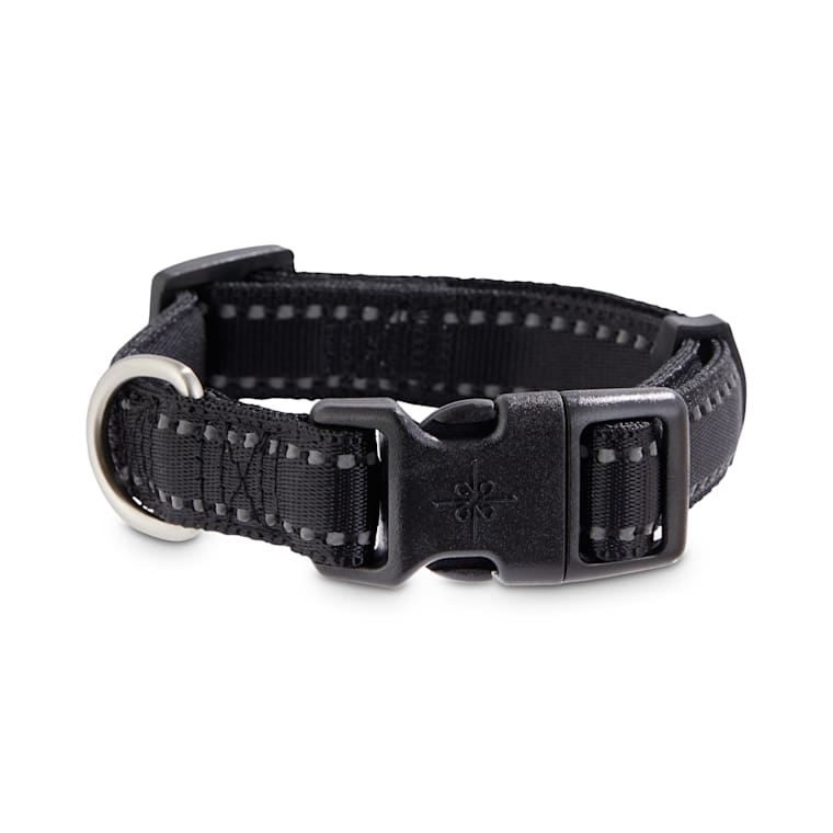matte black dog collar