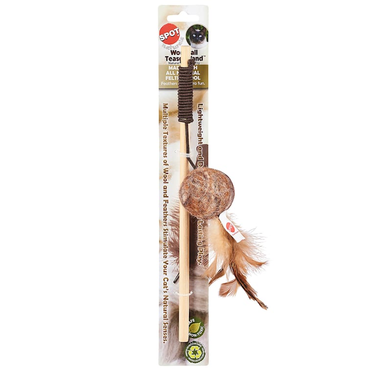 cat toy stick with ball