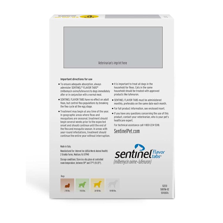 sentinel spectrum for dogs 26 50 lbs