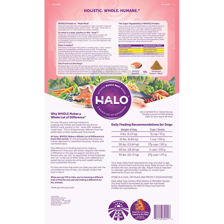 halo salmon dog food