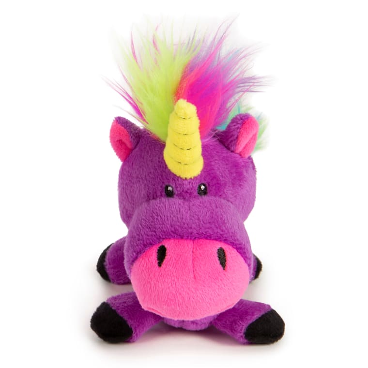 rainbow unicorn dog toy