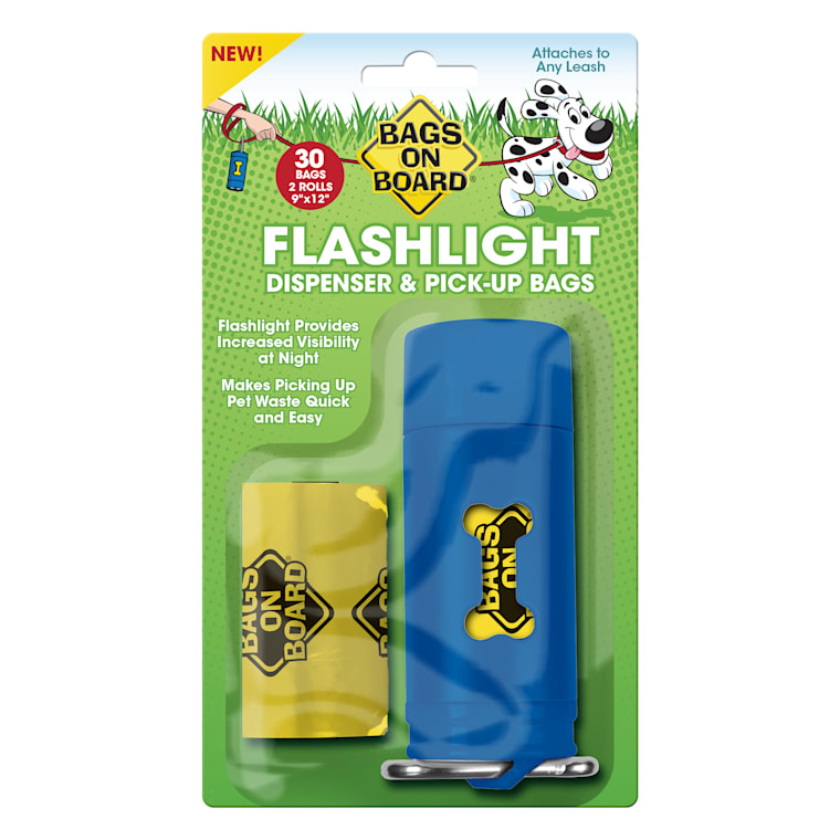 poop bag dispenser with flashlight