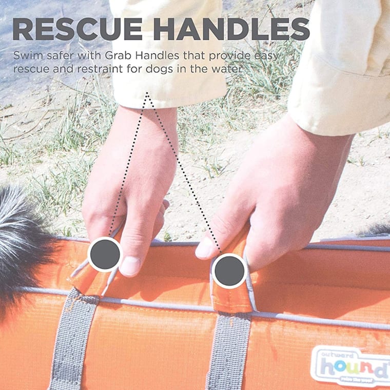 outward hound granby splash dog life jacket