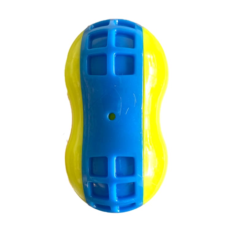 green squeaky dog bone