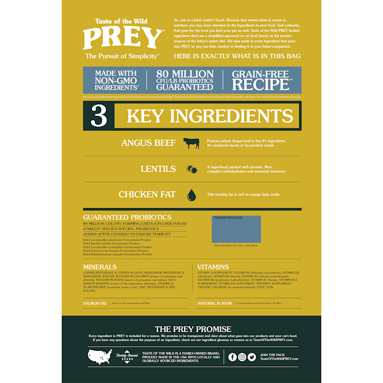 taste of the wild prey beef