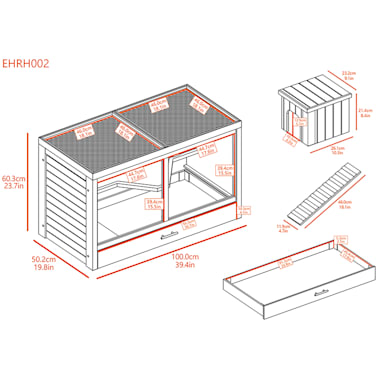 new age pet ecoflex park avenue indoor rabbit hutch