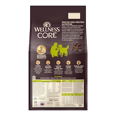 wellness core natural grain free dry dog food reduced fat