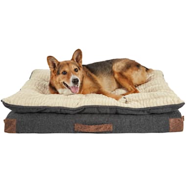 grey orthopedic dog bed