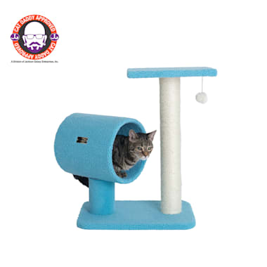cat tree blue