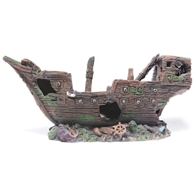 large sunken ship aquarium decoration