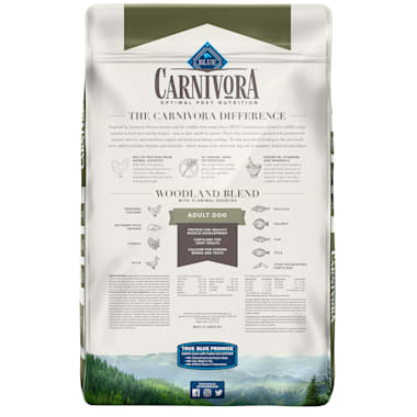 blue carnivora dog food