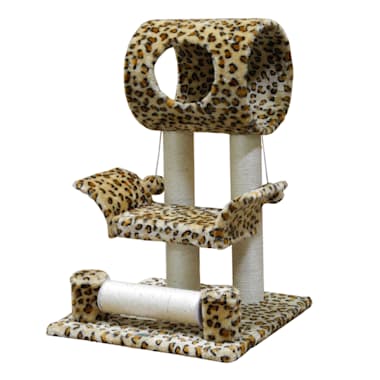 leopard print cat tower