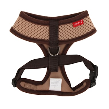 beige dog harness