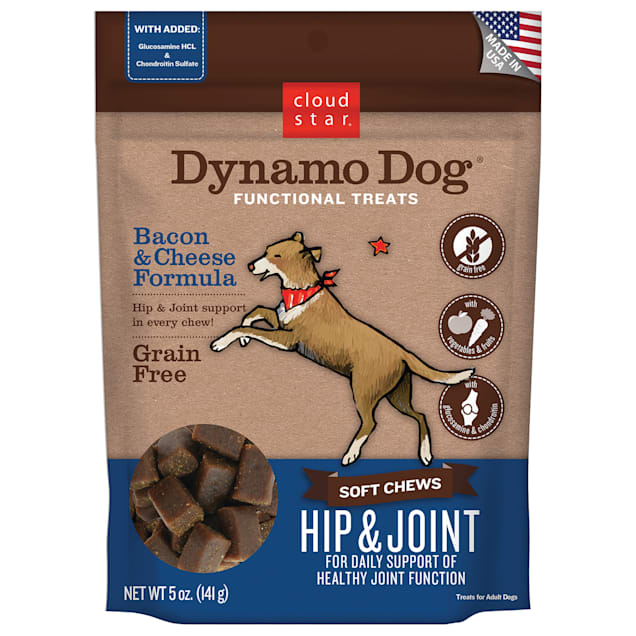 Cloud Star Dynamo Dog Soft Chews Hip & Joint Bacon