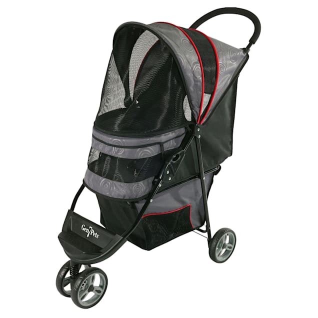Gen7Pets Regal Pet Stroller in Gray, 38" L X 17" W X 38" H Petco