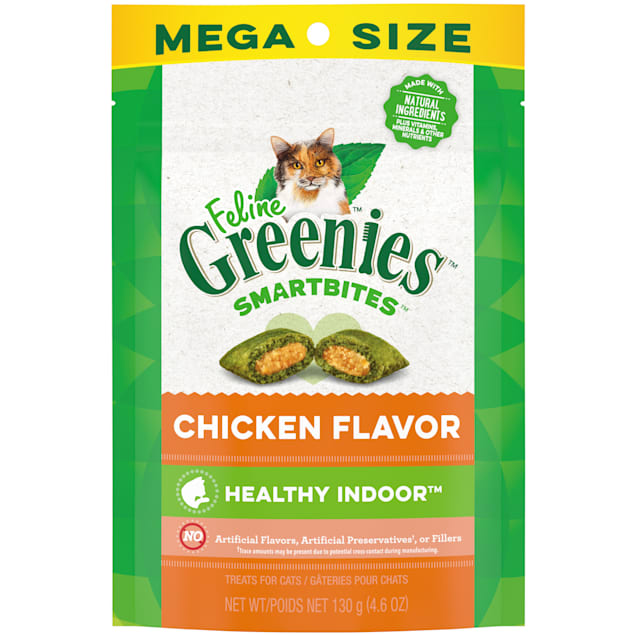 Feline Greenies Smartbites Hairball Control Natural Chicken Flavor Cat