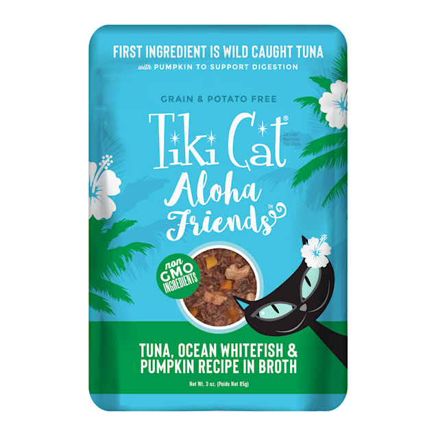 Tiki Cat Aloha Friends Tuna Ocean Whitefish & Pumpkin Wet ...