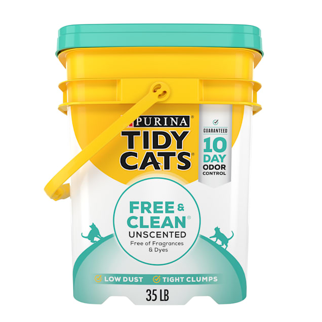 Purina Tidy Cats Free & Clean Unscented Clumping Multi Cat Litter, 35