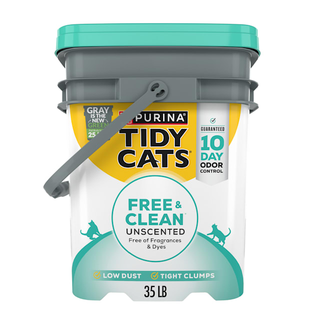 Purina tidy cats free clean unscented clumping multi cat litter 35