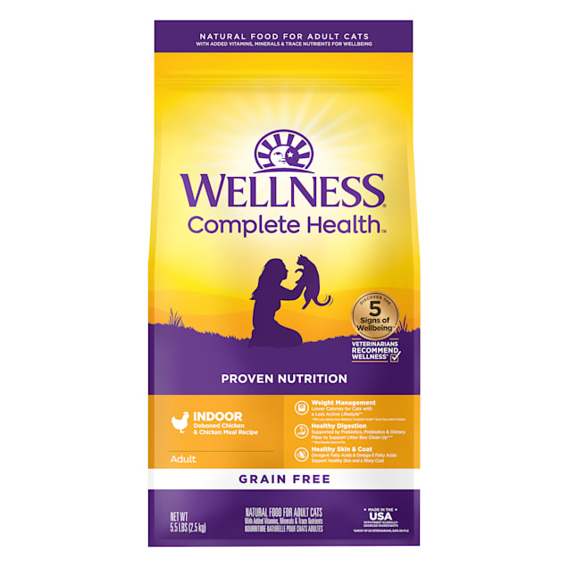 Wellness Complete Health Grain Free Indoor Chicken Dry Cat ...