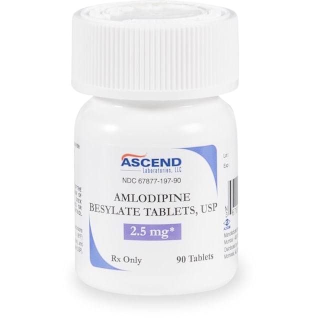 Amlodipine Besylate 2.5 mg Tablets, 90 Count | Petco