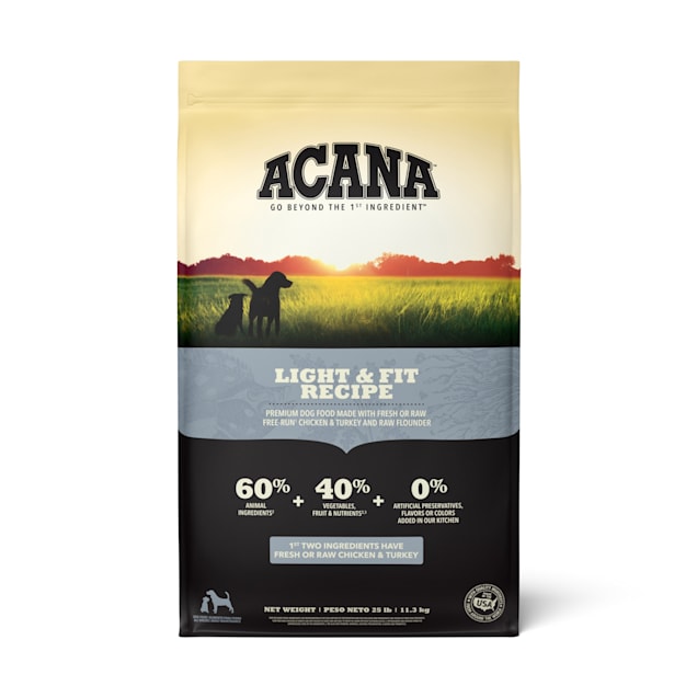 ACANA Light & Fit Dry Dog Food, 25 lbs. Petco